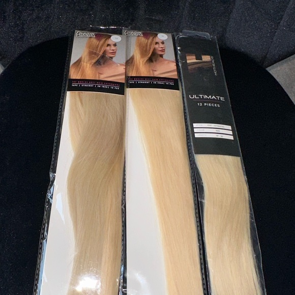 Brand New Platinum Blonde Tape in extensions- 20” - Picture 1 of 2